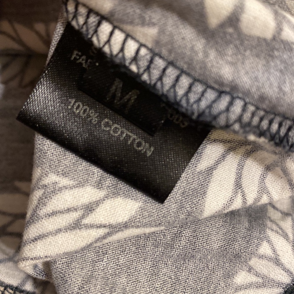 Raf Simons Black and Cream Checkerboard Tee with Patch Pocket. Size M - Picture 6 of 10